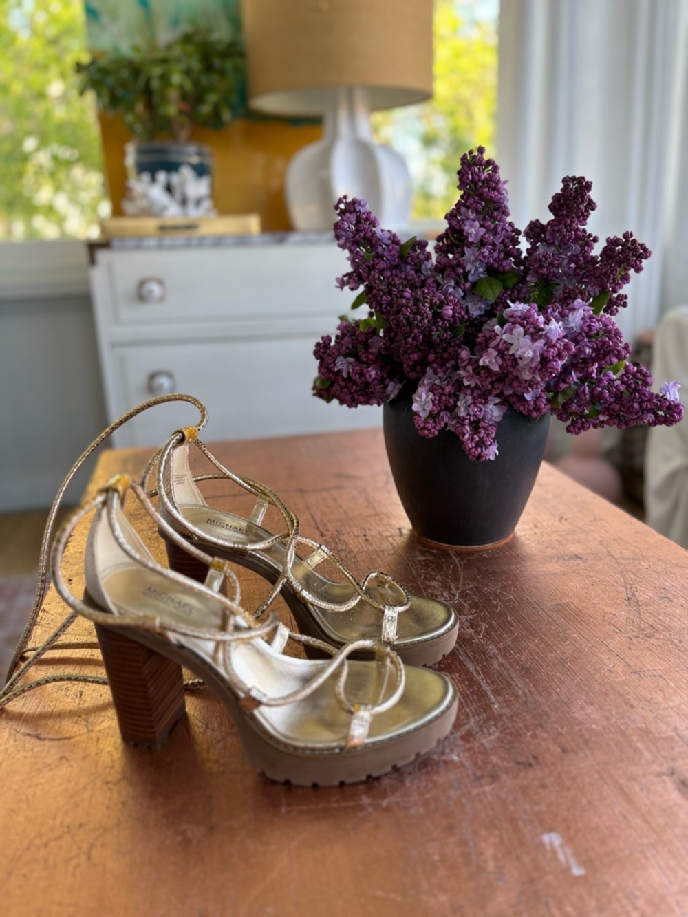 Michael Kors. Jlo Vero Platform Sandals. Like New. Only worn at home to try on.